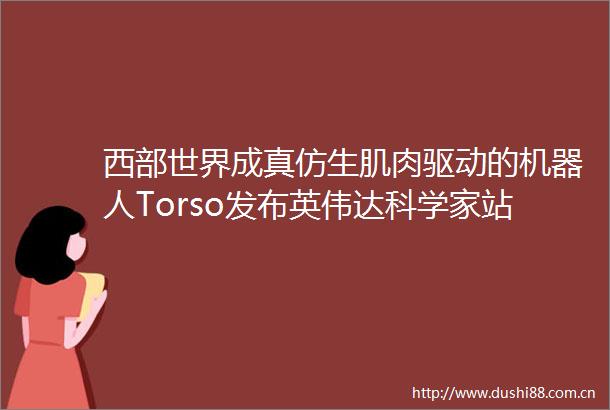 西部世界成真仿生肌肉驱动的机器人Torso发布英伟达科学家站台