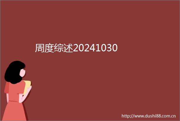 周度综述20241030