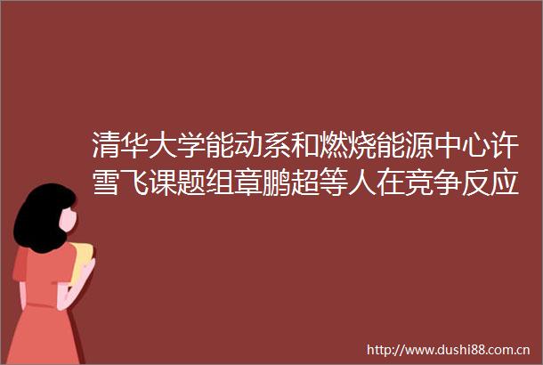 清华大学能动系和燃烧能源中心许雪飞课题组章鹏超等人在竞争反应机制的电场和界面效应研究中取得新进展
