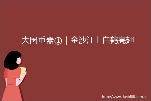 大国重器①｜金沙江上白鹤亮翅