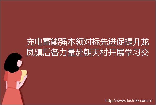 充电蓄能强本领对标先进促提升龙凤镇后备力量赴朝天村开展学习交流活动