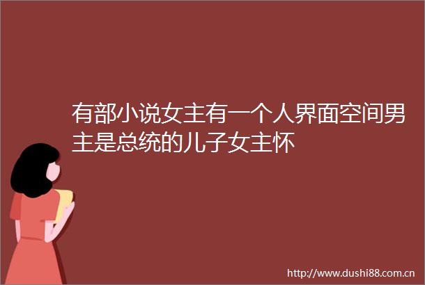 有部小说女主有一个人界面空间男主是总统的儿子女主怀