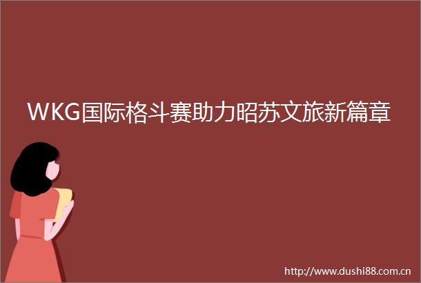 WKG国际格斗赛助力昭苏文旅新篇章