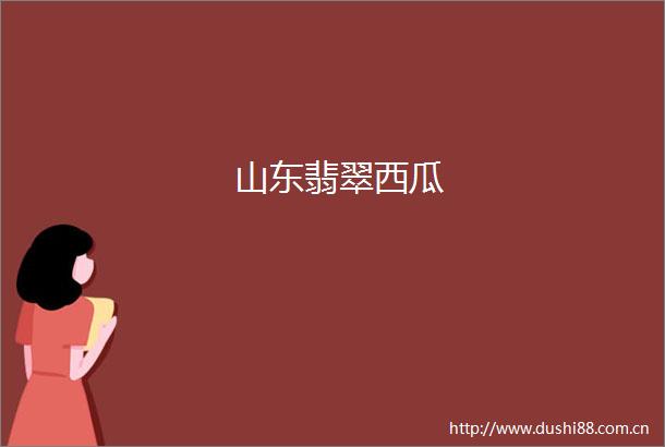 山东翡翠西瓜
