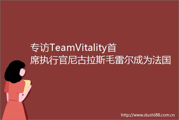 专访TeamVitality首席执行官尼古拉斯毛雷尔成为法国电竞产业的主流和前沿