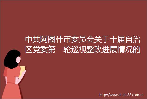 阿图什市委员会关于十届自治区党委第一轮巡视整改进展情况的通报