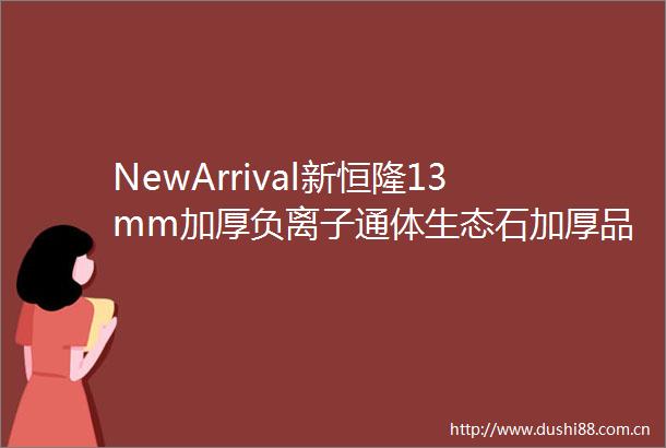 NewArrival新恒隆13mm加厚负离子通体生态石加厚品质