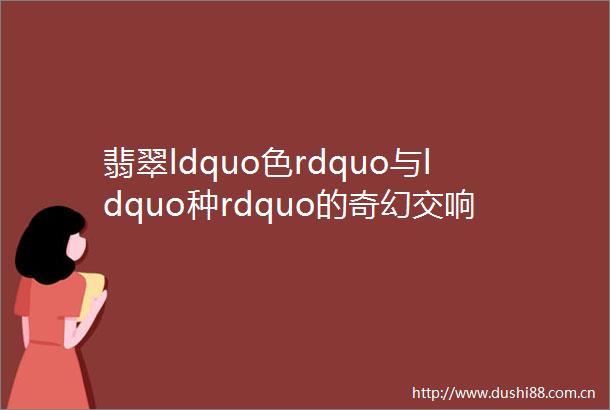 翡翠ldquo色rdquo与ldquo种rdquo的奇幻交响色压种与种压色的深度解读