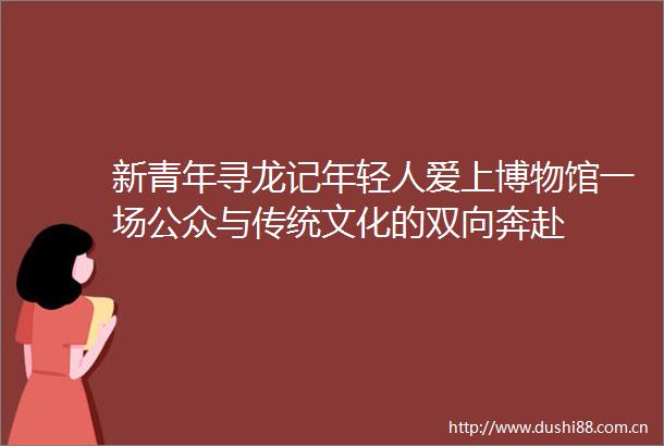 新青年寻龙记年轻人爱上博物馆一场公众与传统文化的双向奔赴