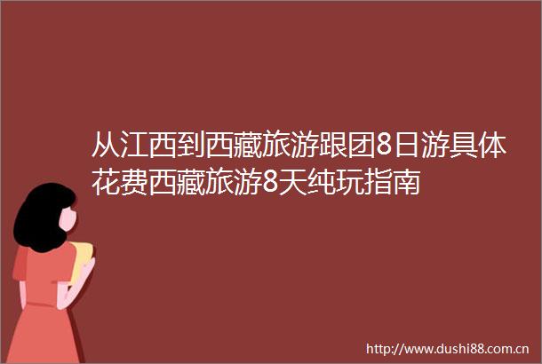 从江西到西藏旅游跟团8日游具体花费西藏旅游8天纯玩指南