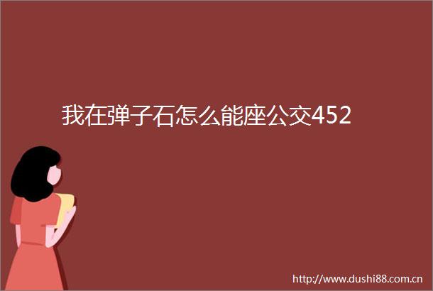 我在弹子石怎么能座公交452