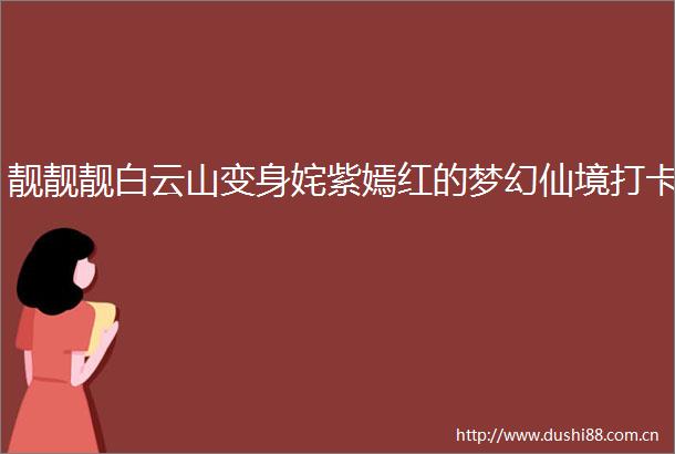 靓靓靓白云山变身姹紫嫣红的梦幻仙境打卡