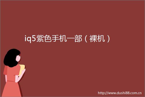 iq5紫色手机一部（裸机）