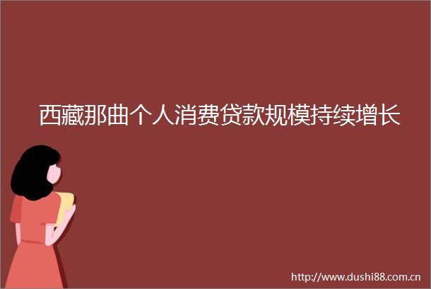 西藏那曲个人消费规模持续增长