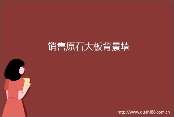销售原石大板背景墙
