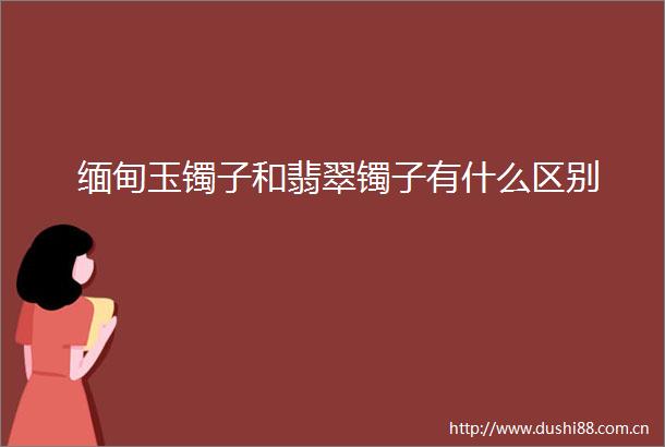 缅甸玉镯子和翡翠镯子有什么区别