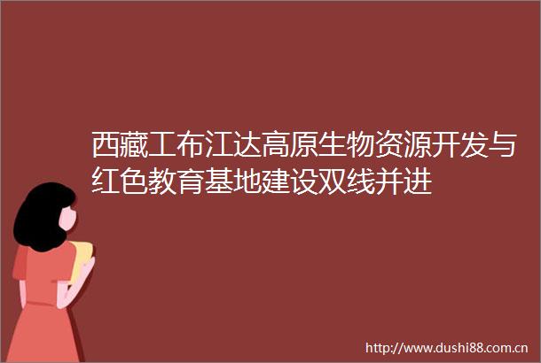 西藏工布江达高原生物资源开发与红色教育基地建设双线并进