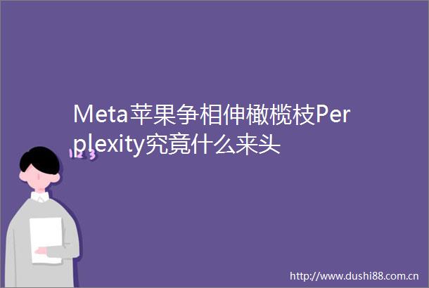 Meta苹果争相伸橄榄枝Perplexity究竟什么来头