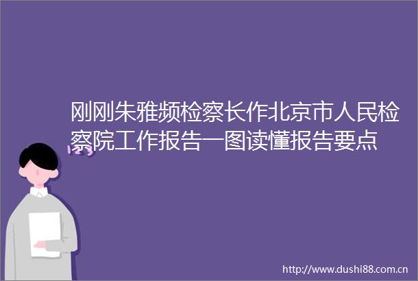刚刚朱雅频检察长作北京市检察院工作报告一图读懂报告要点