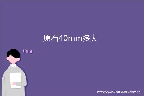 原石40mm多大