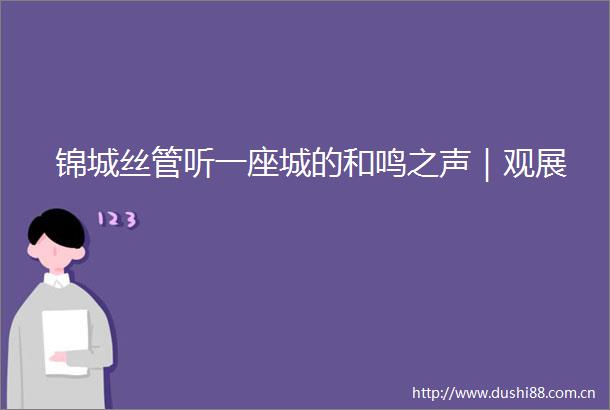 锦城丝管听一座城的和鸣之声｜观展