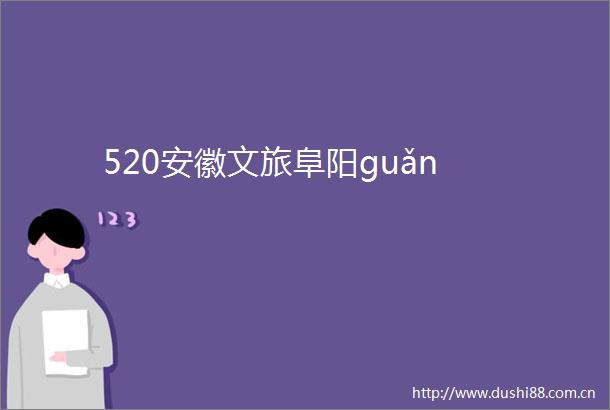 520安徽文旅阜阳guǎn