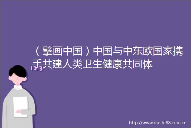 （擘画）与中东欧携手共建人类卫生健康共同体