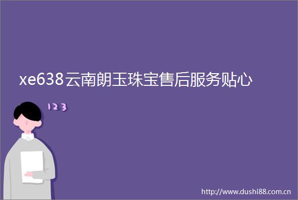 xe638云南朗玉珠宝售后服务贴心