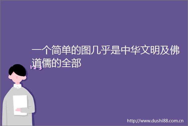 一个简单的图几乎是中华文明及佛道儒的全部
