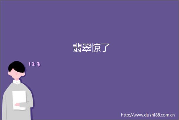 翡翠惊了