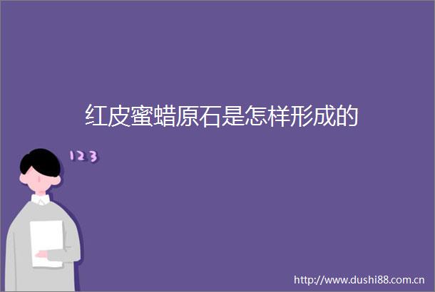 红皮蜜蜡原石是怎样形成的