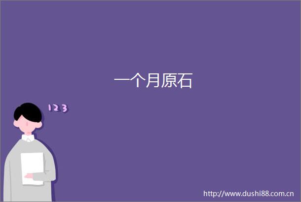 一个月原石