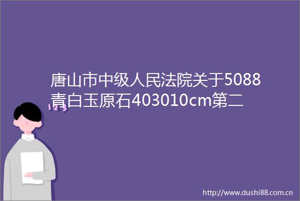 唐山市中级关于5088青白玉原石403010cm第二