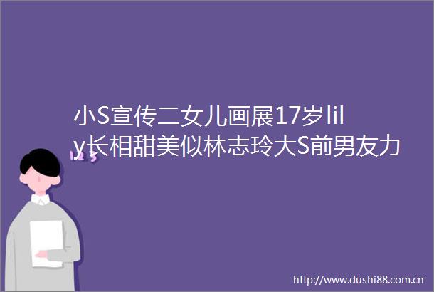 小S宣传二女儿画展17岁lily长相甜美似林志玲大S前男友力挺