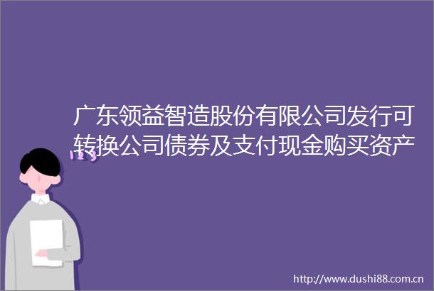 广东领益智造股份有限公司发行可转换公司债券及支付现金购买资产并募集配套资金报告书（草案）（修订稿）修订说明的公告