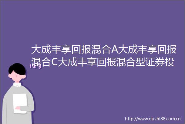 大成丰享回报混合A大成丰享回报混合C大成丰享回报混合型证券投资基金更新招募说明书