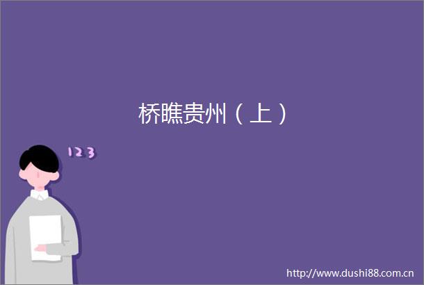 桥瞧贵州（上）