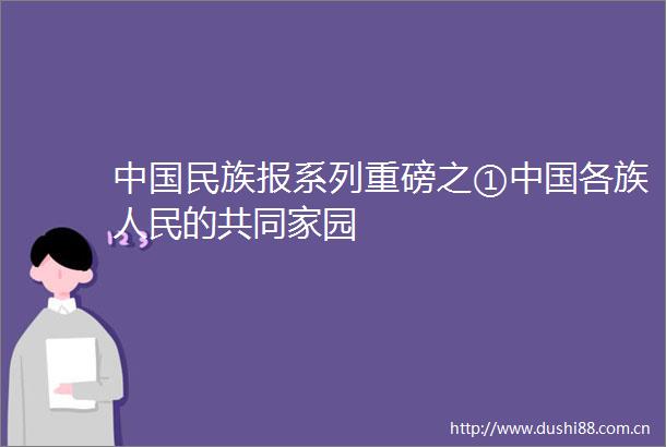 民族报系列重磅之①各族的共同家园