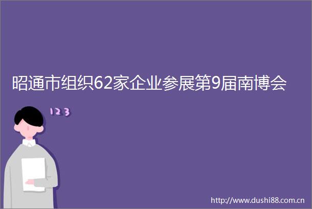 昭通市组织62家企业参展第9届南博会
