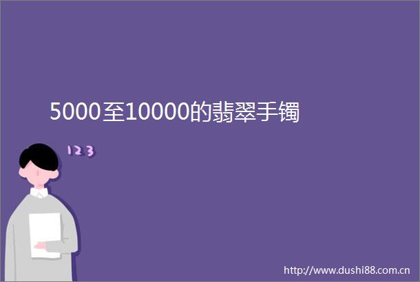 5000至10000的翡翠手镯
