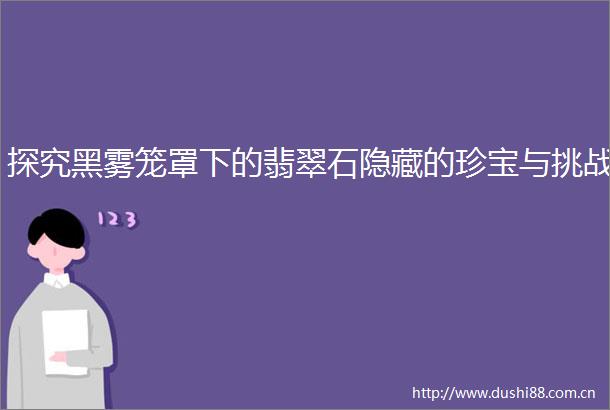 探究黑雾笼罩下的翡翠石隐藏的珍宝与挑战