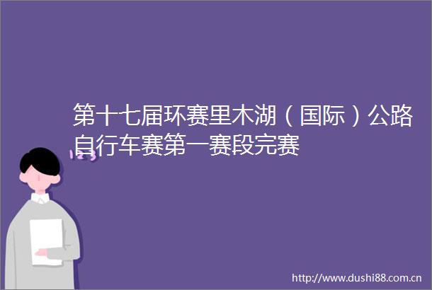 第十七届环赛里木湖（国际）公路自行车赛第一赛段完赛