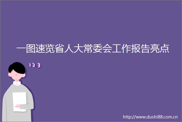 一图速览省人大常委会工作报告亮点