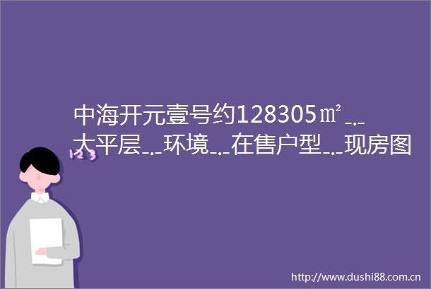中海开元壹号约128305㎡﹎大平层﹎环境﹎在售户型﹎现房图片