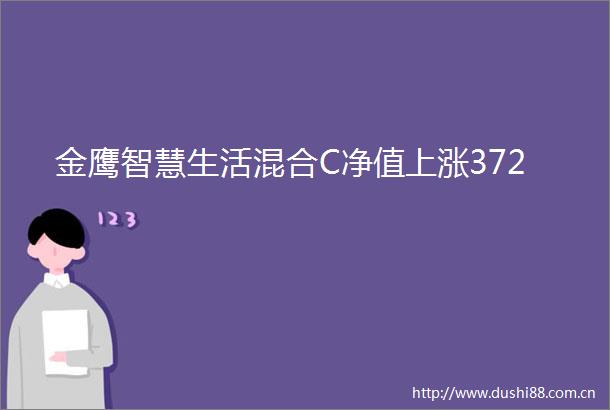 金鹰智慧生活混合C净值上涨372