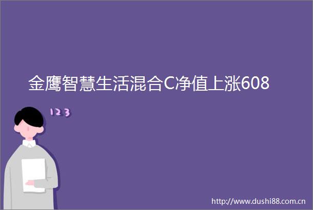 金鹰智慧生活混合C净值上涨608