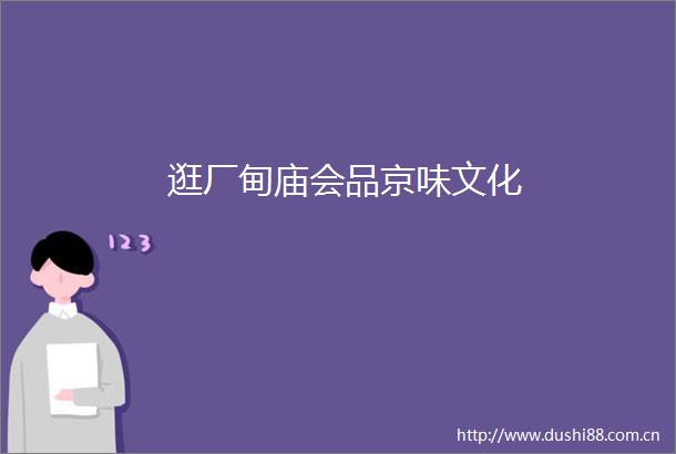 逛厂甸庙会品京味文化