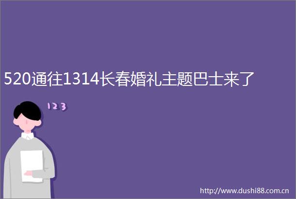 520通往1314长春婚礼主题巴士来了