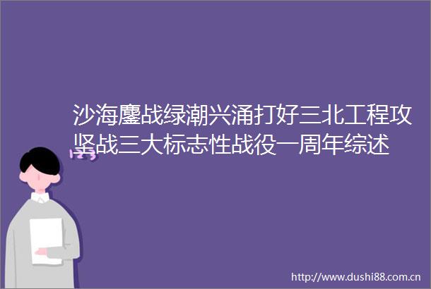 沙海鏖战绿潮兴涌打好三北工程攻坚战三大标志性战役一周年综述