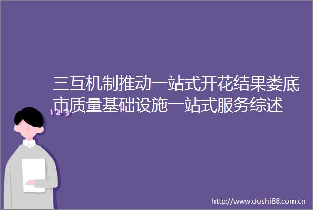 三互机制推动一站式开花结果娄底市质量基础设施一站式服务综述